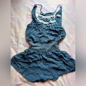 Abercrombie & Fitch, Size M, Blue Romper